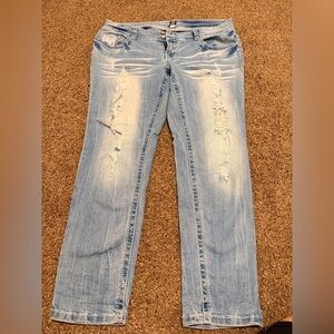 Distressed Light Blue Women's Jeans